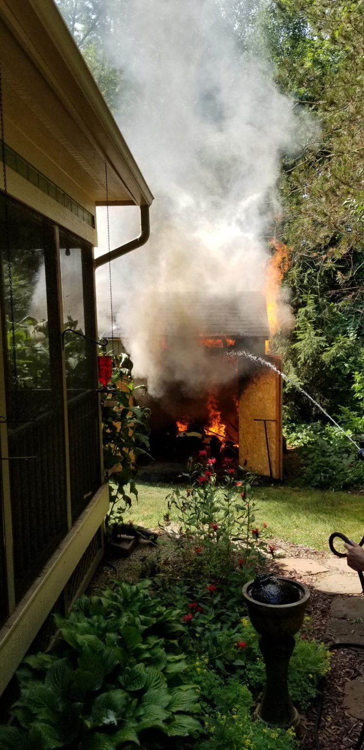 The garden shed fire